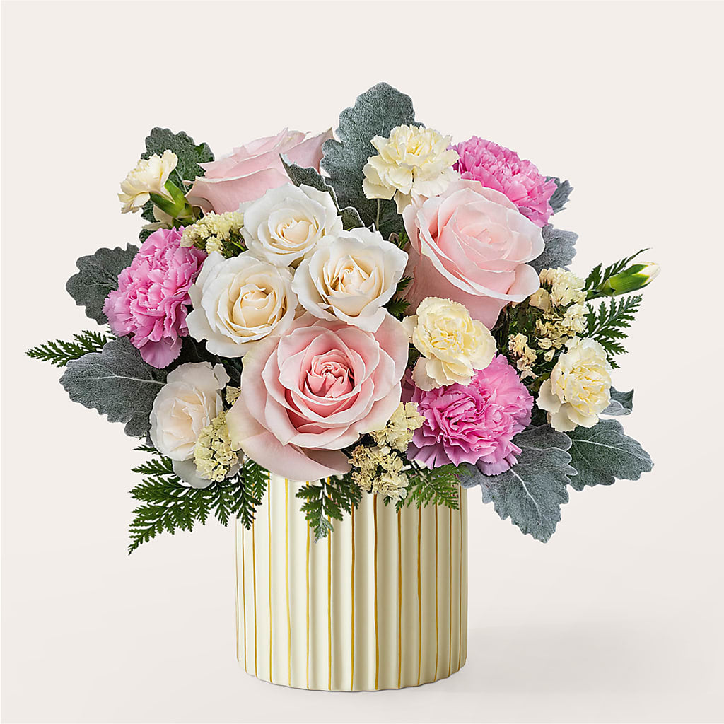 Blissful Moments Bouquet with Ivory Vase – Hy-vee, West Des Moines IA