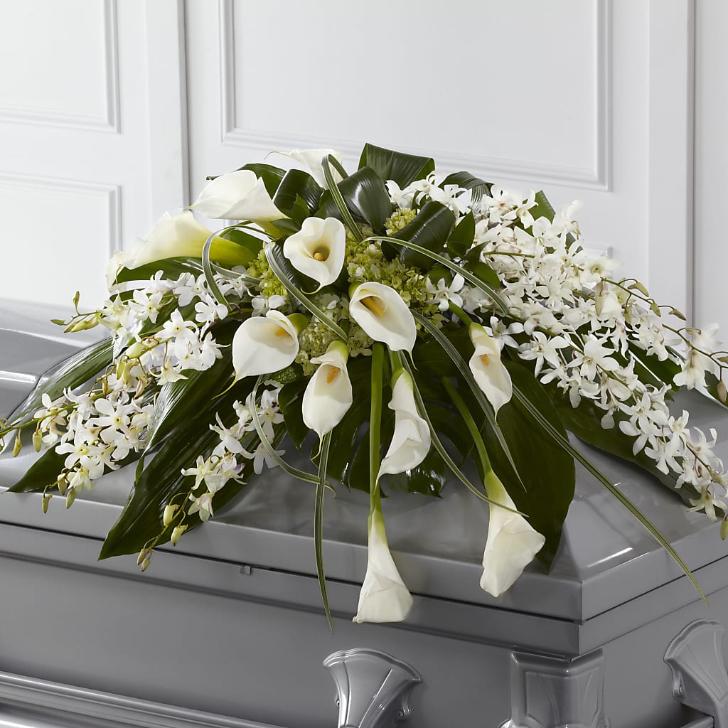 Angel Wings Casket Spray – Hy-vee, West Des Moines IA