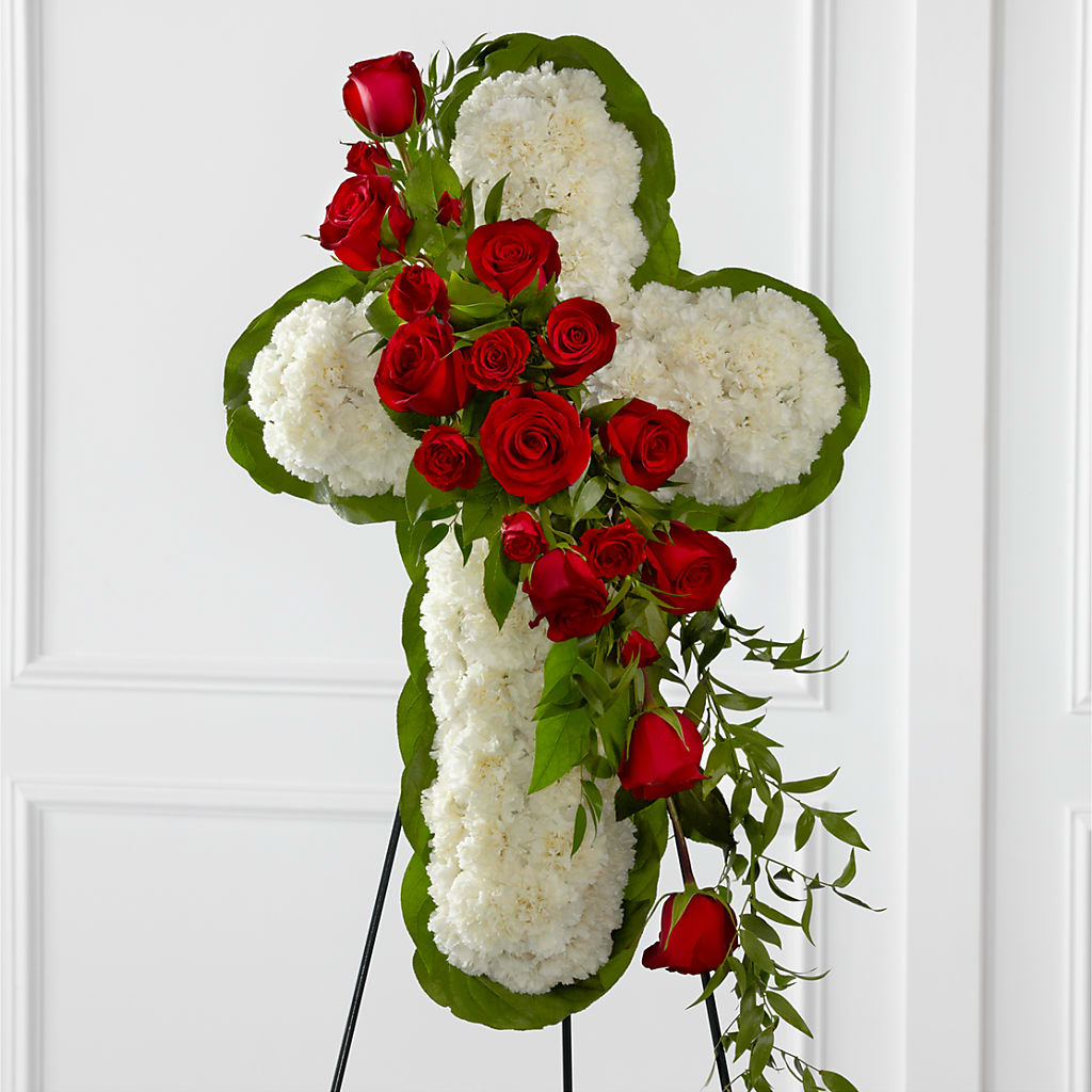 Floral Cross Easel – Hy-vee, West Des Moines IA