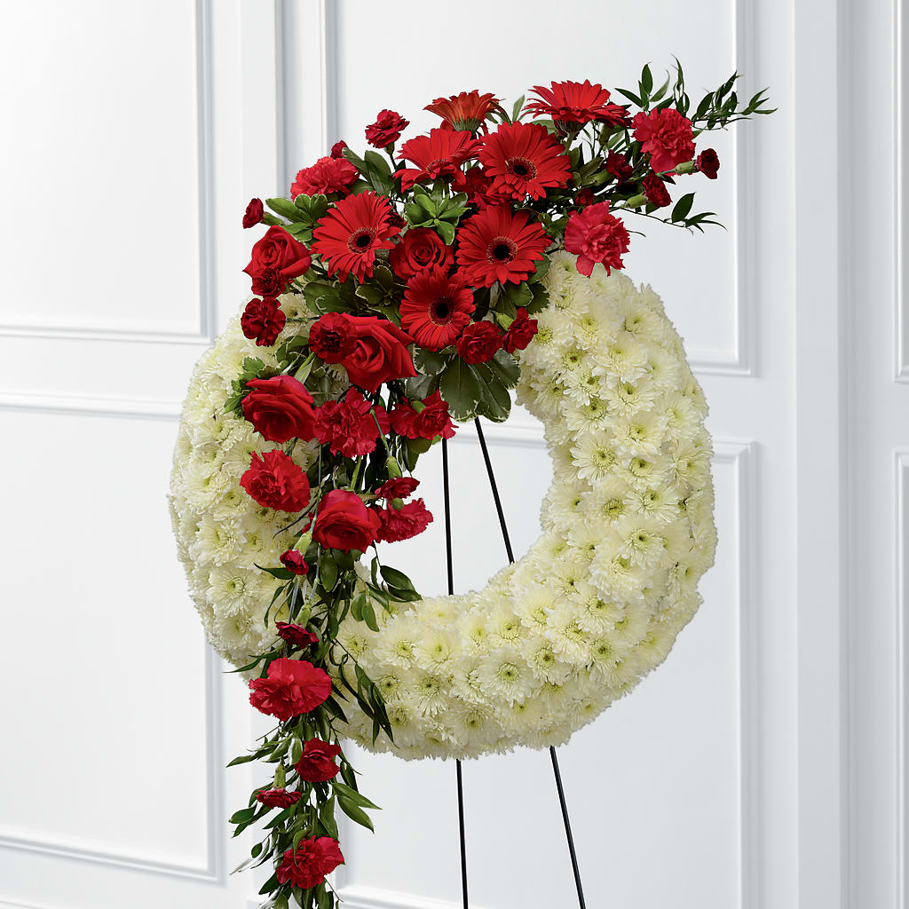 Graceful Tribute Wreath – Hy-vee, West Des Moines IA