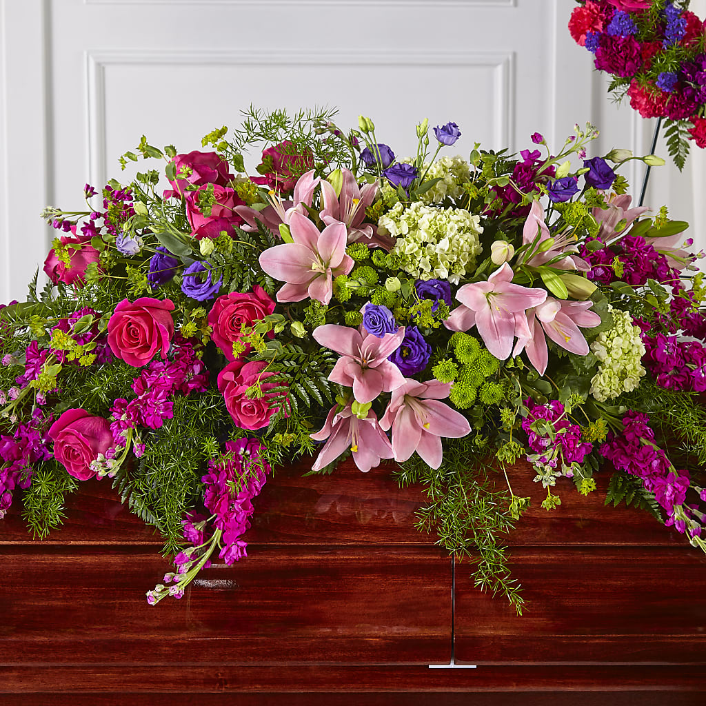Radiant Tribute Casket Spray – Hy-vee, West Des Moines IA
