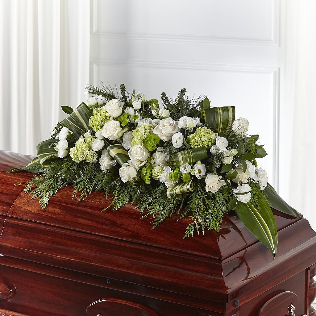 Hopeful Gesture Casket Spray – Hy-vee, West Des Moines IA