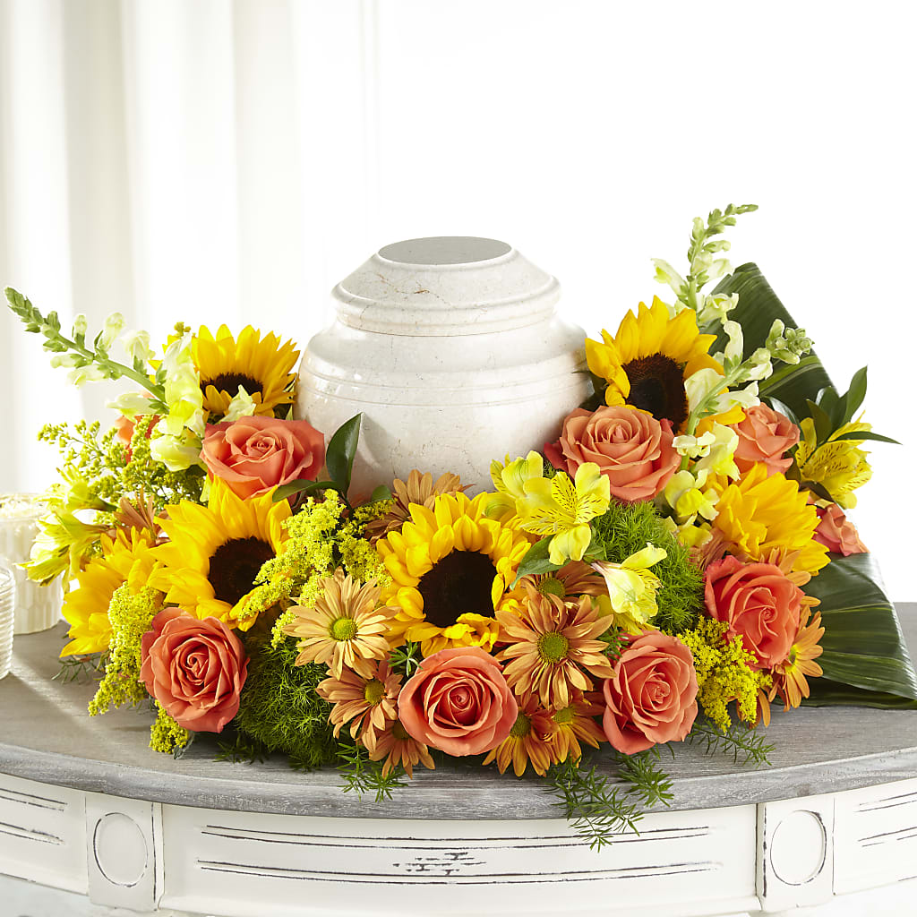 Faithful Sunflower Cremation Adornment – Hy-vee, West Des Moines IA