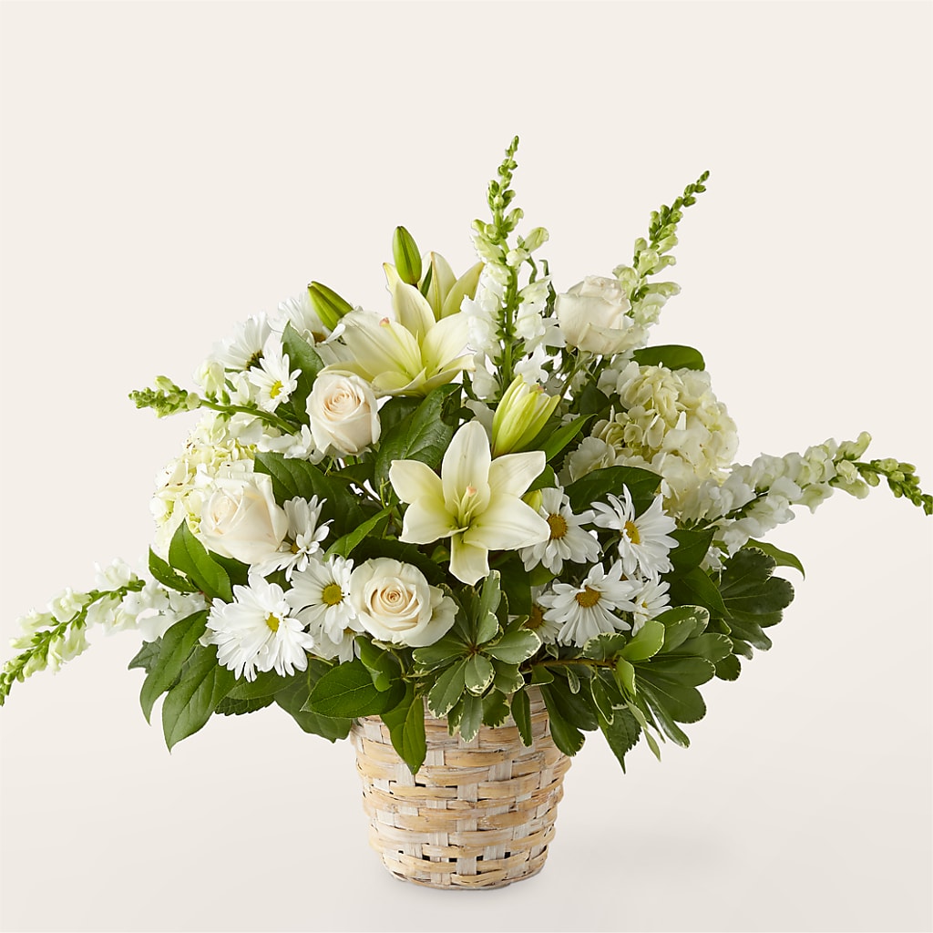 Ivory Elegance Floral Basket – Hy-vee, West Des Moines IA