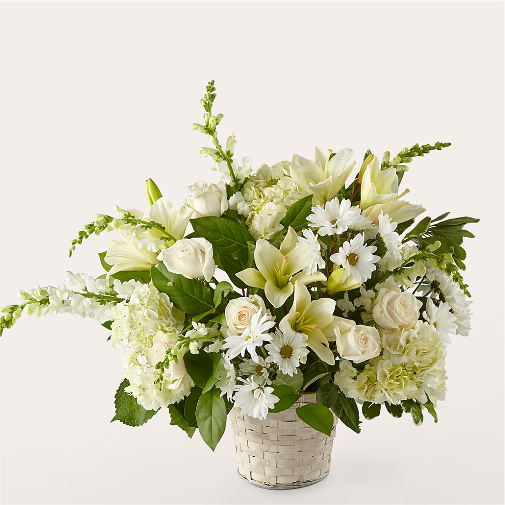 Ivory Elegance Floral Basket – Hy-vee, West Des Moines IA