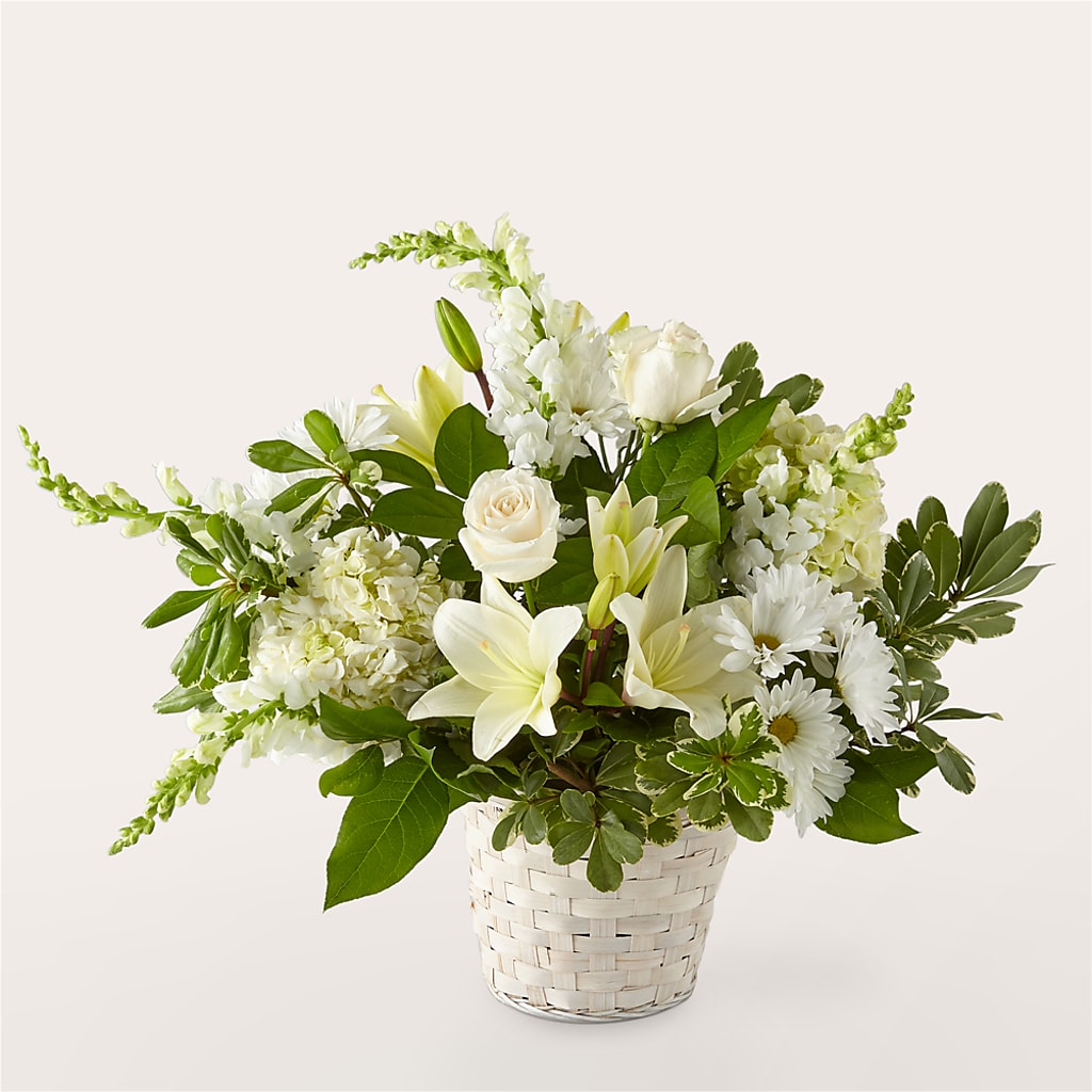 Ivory Elegance Floral Basket – Hy-vee, West Des Moines IA