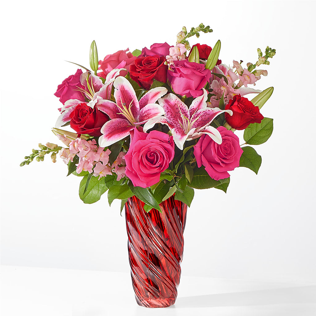 Always You Bouquet with Luxe Swirl Vase – Hy-vee, West Des Moines IA