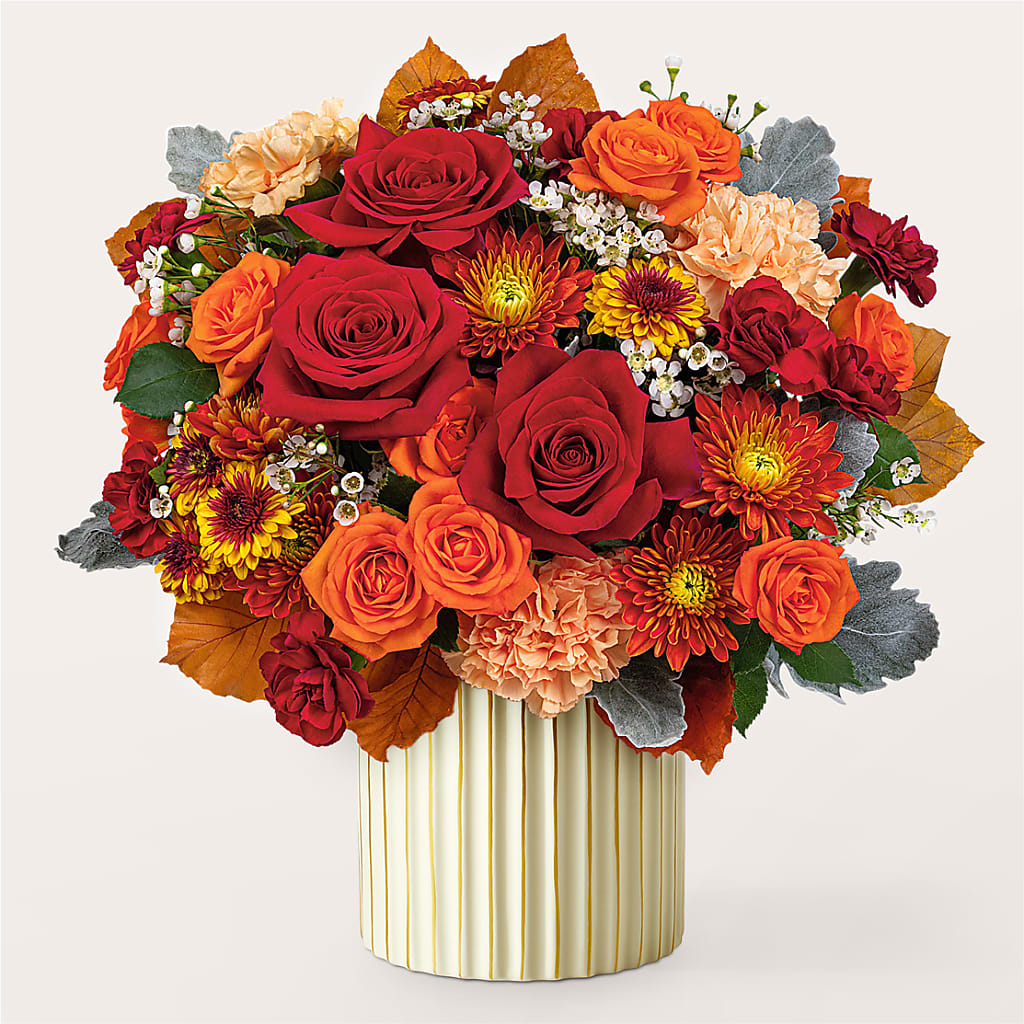 Merlot Bouquet with Ivory Vase – Hy-vee, West Des Moines IA