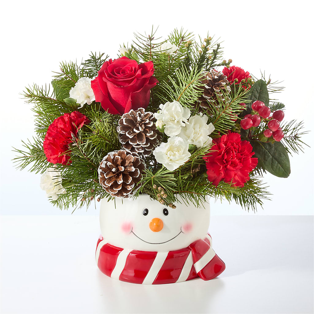 Jolly Snowman Bouquet –  Hy-vee, West Des Moines IA