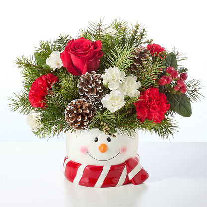 Jolly Snowman Bouquet –  Hy-vee, West Des Moines IA