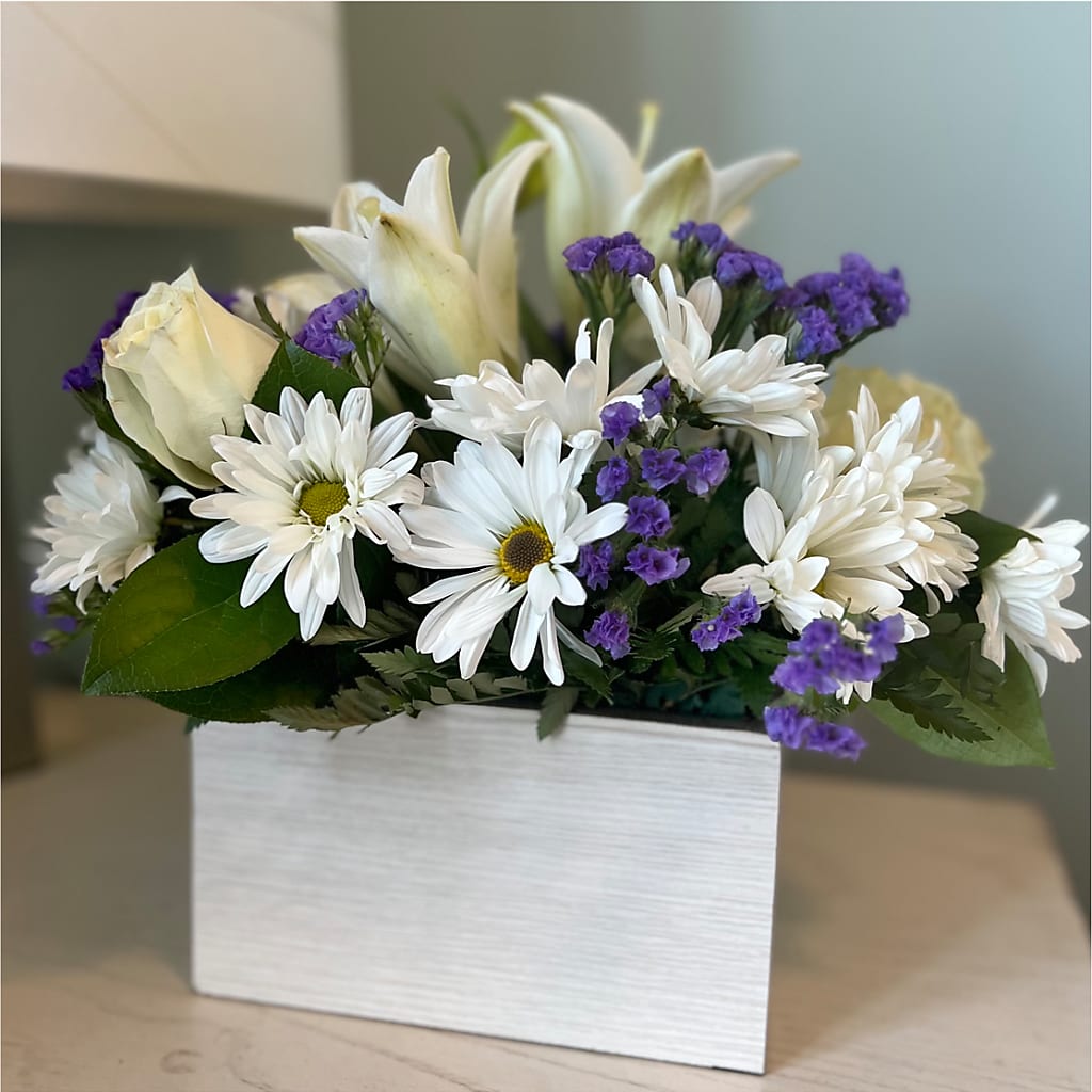 Beyond Blue Box Bouquet –  Hy-vee, West Des Moines IA