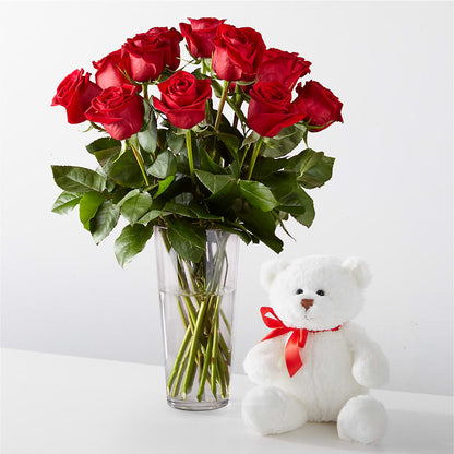 Romantic Long Stem Red Rose Bouquet Bundles –  Hy-vee, West Des Moines IA