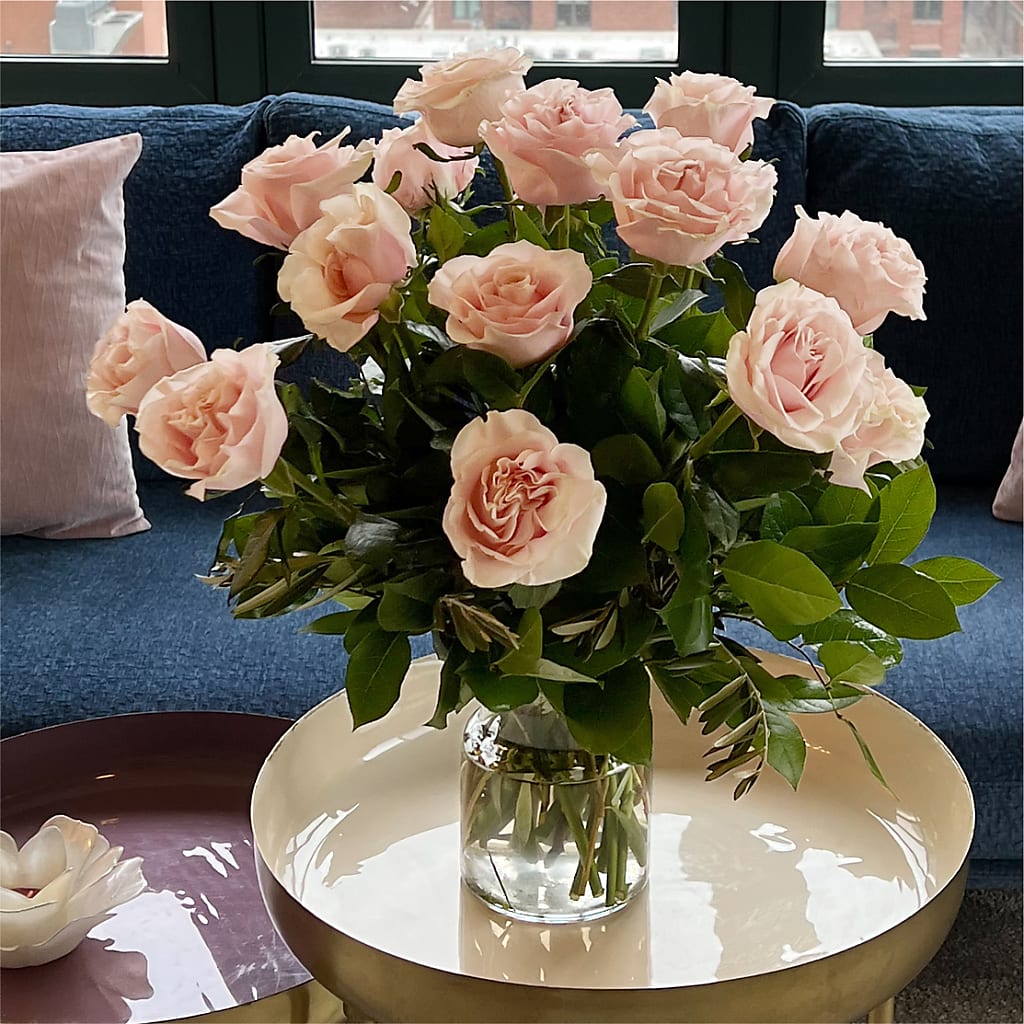 Long Stem Pink Rose Bouquet –  Hy-vee, West Des Moines IA