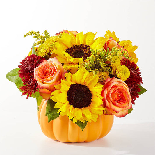 Golden Gourd Pumpkin Bouquet –  Hy-vee, West Des Moines IA