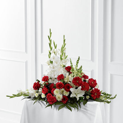Crimson & White Arrangement –  Hy-vee, West Des Moines IA