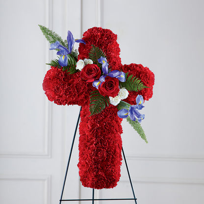 Faithful Hero Floral Cross –  Hy-vee, West Des Moines IA