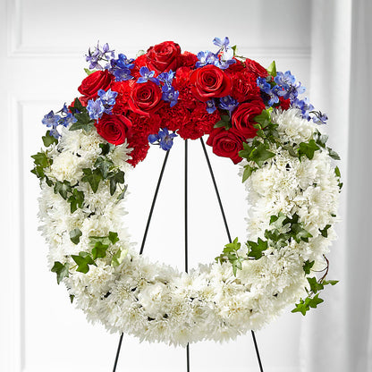 Patriotic Passion Wreath –  Hy-vee, West Des Moines IA