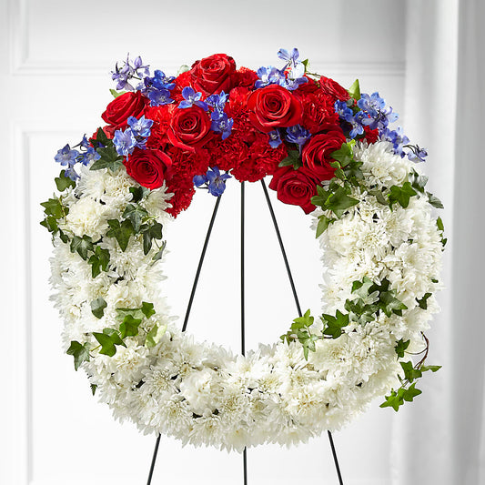Patriotic Passion Wreath –  Hy-vee, West Des Moines IA