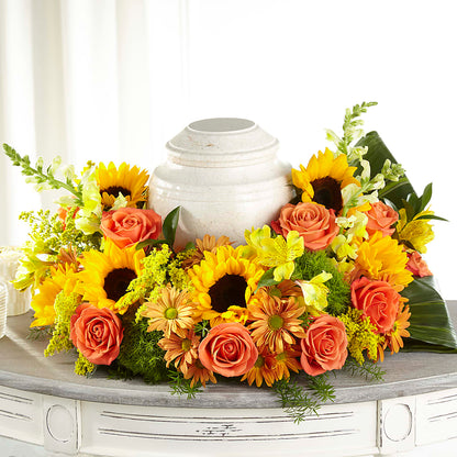 Faithful Sunflower Cremation Adornment –  Hy-vee, West Des Moines IA