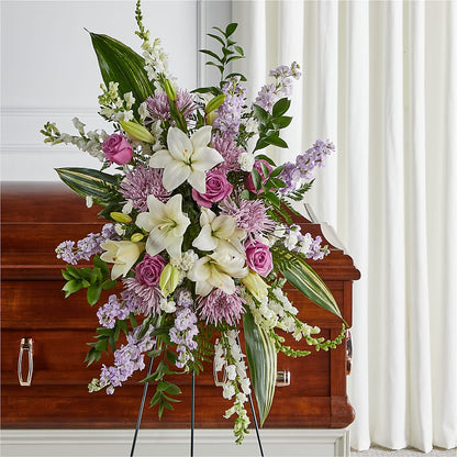 Grateful Hearts Standing Spray –  Hy-vee, West Des Moines IA