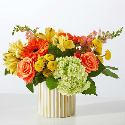 Autumn Sunshine Bouquet with Ivory Vase –  Hy-vee, West Des Moines IA