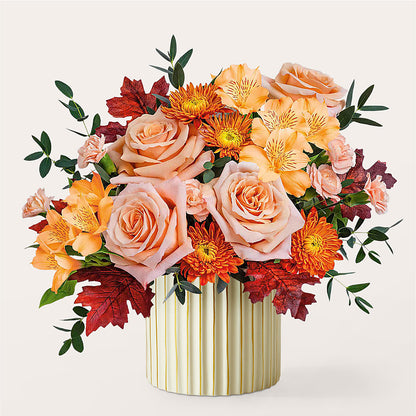 Spiced Latte Bouquet with Ivory Vase –  Hy-vee, West Des Moines IA