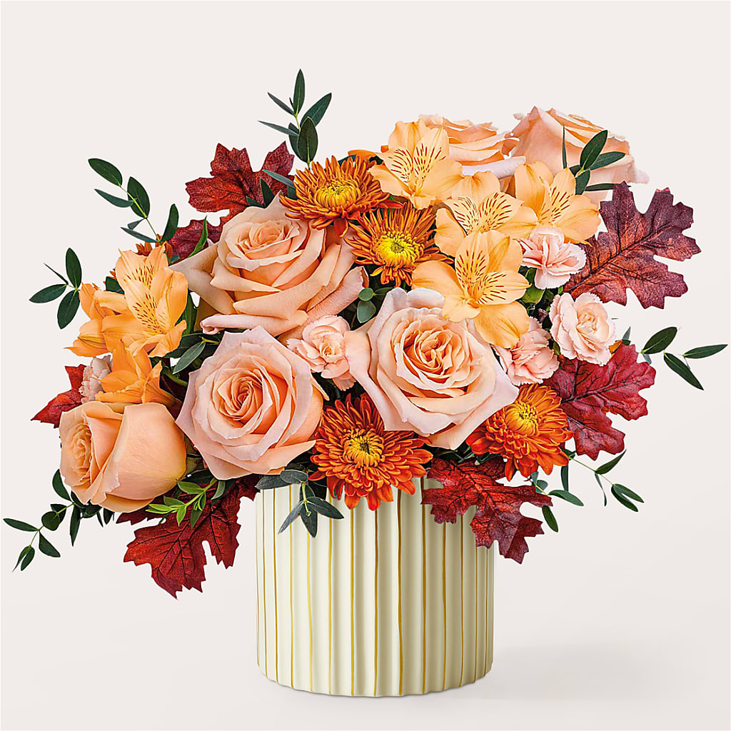 Spiced Latte Bouquet with Ivory Vase –  Hy-vee, West Des Moines IA