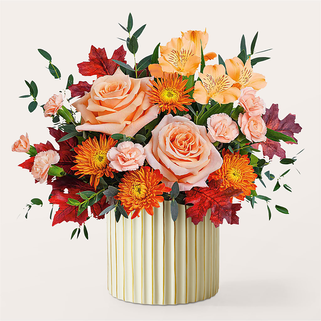 Spiced Latte Bouquet with Ivory Vase –  Hy-vee, West Des Moines IA