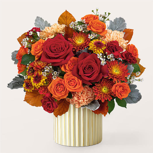 Merlot Bouquet with Ivory Vase –  Hy-vee, West Des Moines IA