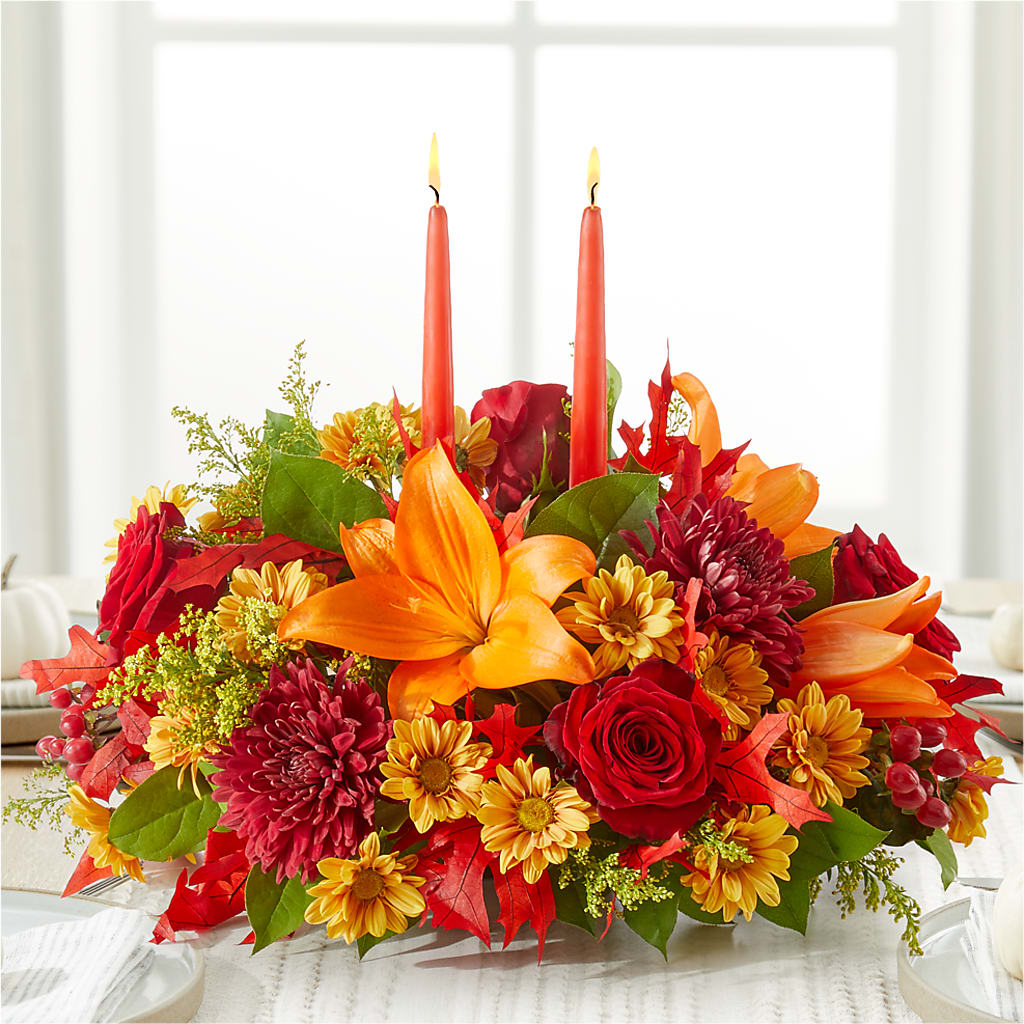Autumn's Embrace Centerpiece –  Hy-vee, West Des Moines IA