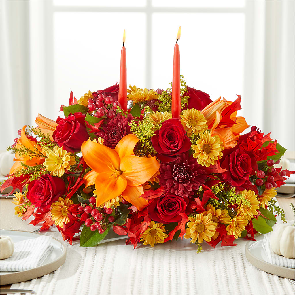 Autumn's Embrace Centerpiece –  Hy-vee, West Des Moines IA