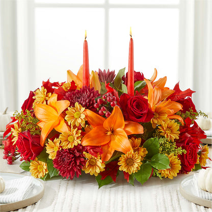 Autumn's Embrace Centerpiece –  Hy-vee, West Des Moines IA