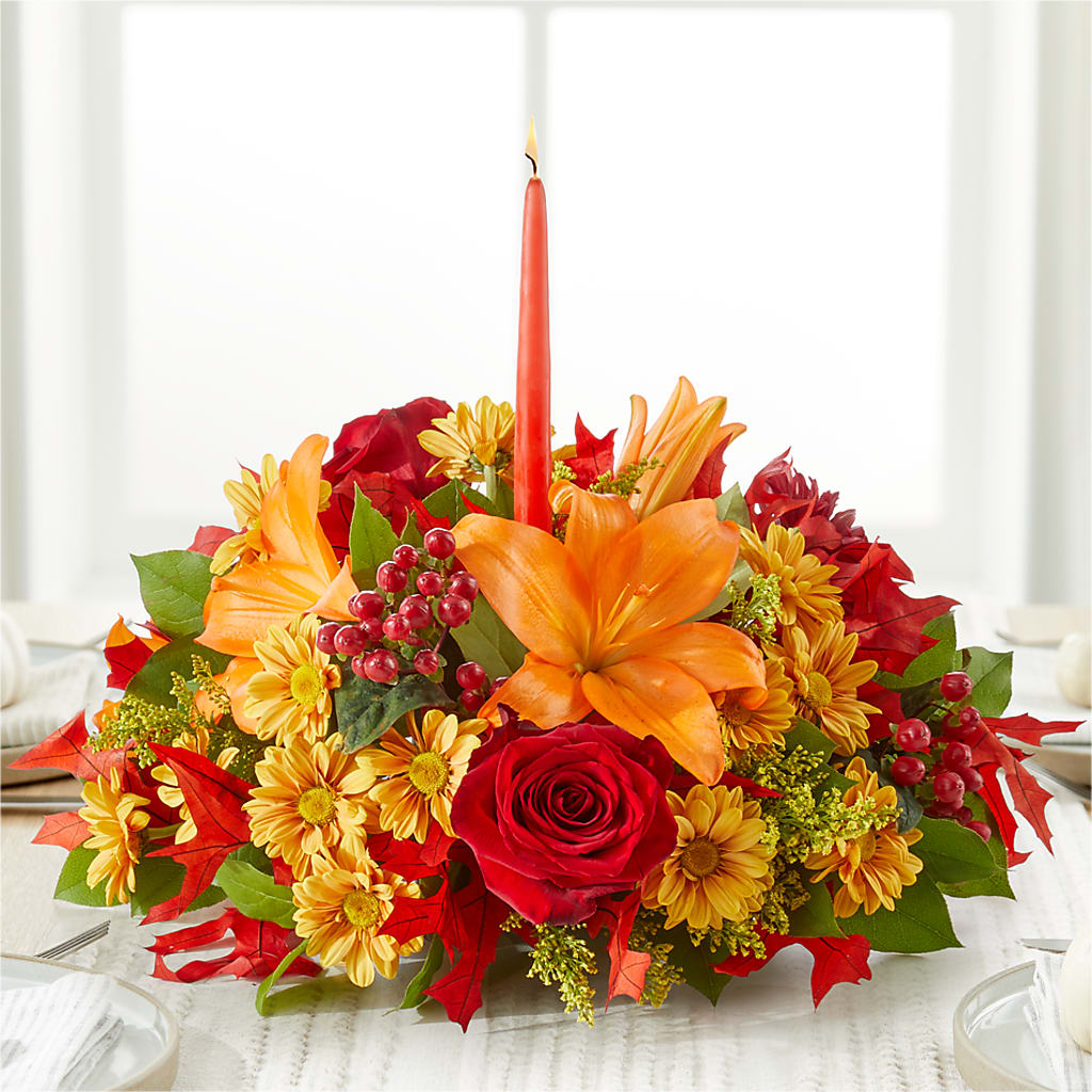 Autumn's Embrace Centerpiece –  Hy-vee, West Des Moines IA
